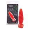 Finger Sleeve Rosu Butt Plug rezistent la apa