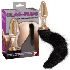 Butt Plug Glass cu coada