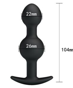 Butt plug cu bile de greutate Special Anal Stimulation Pretty Love dimensiuni