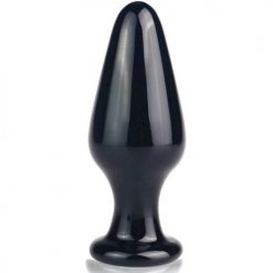 Butt plug de sticla Romance Lovetoy negru