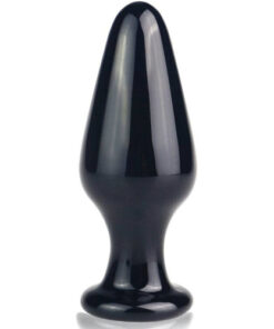 Butt plug de sticla Romance Lovetoy negru