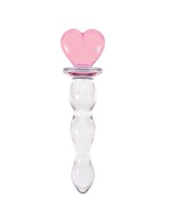 bile anale de sticla in forma de inima Cystal Heart of Glass