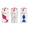 Butt Plug Gplug Gvibe ambalaj 3 cutii ale butt plugurilor gvibe