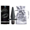 Butt Plug Vibrator Fifty Shades of Grey Negru din silicon