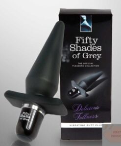 Butt Plug Vibrator Fifty Shades of Grey Negru