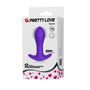 Dop Anal cu vibratii Pretty Love Massager Purple