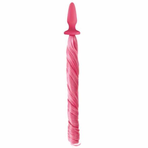 Butt Plug cu Coada de Unicorn roz