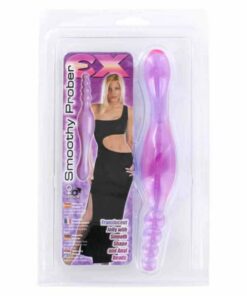 Dildo Dublu Smoothy Prober Clear Lavender