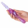 Dildo Dublu Smoothy Prober Clear Lavender