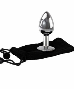 Butt Plug Argintiu Adam Eve saculet satin