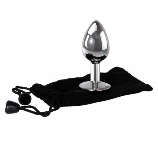 Butt Plug Argintiu Adam Eve saculet satin