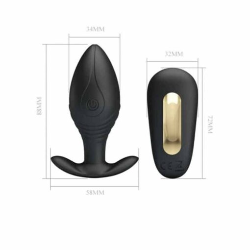 Butt Plug Pretty Love Royal Pleasure Regina negru