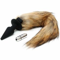 Butt Plug cu Vibratii Coada Vulpe