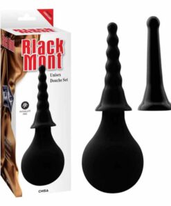 Set Irigator Anal Unisex Douche Negru