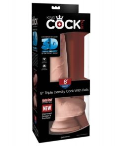 Dildo Realistic cu Testicule si Densitate Tripla