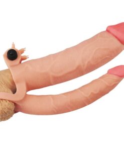 Prelungitor cu Vibratii Double Penis Sleeve
