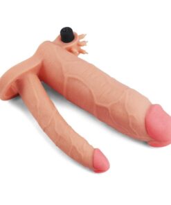 Prelungitor cu Vibratii Double Penis Sleeve