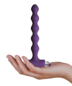 Bile Anale cu Vibratii Pearls Black