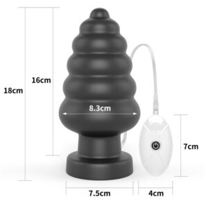 Dop Anal Cu Telecomanda King Sized Vibrating