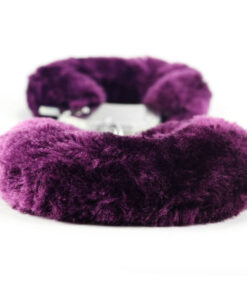 Fetish Pleasure Fluffy Hand Cuffs Purple