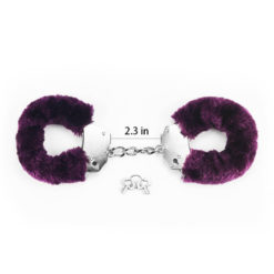 Fetish Pleasure Fluffy Hand Cuffs Purple