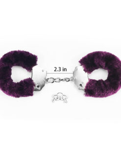 Fetish Pleasure Fluffy Hand Cuffs Purple
