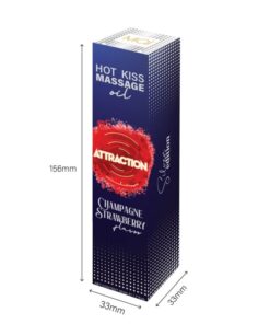 Ulei masaj Attraction Champagne Strawberry 50 ml