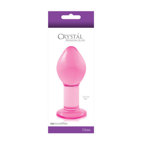 Butt plug Crystal Large Pink