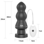 Butt plug cu Vibratii King Sized - Butt plug cu Vibratii King Sized