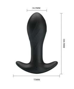 Butt plug cu vibratii Massager Black