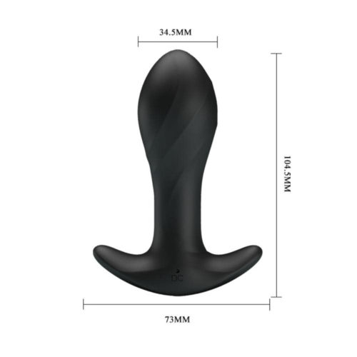 Butt plug cu vibratii Massager Black