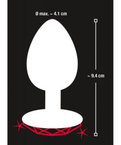 Butt plug Metal cu forma de Inima