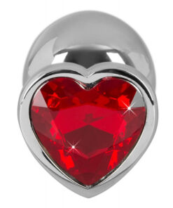 Butt plug Metal cu forma de Inima 1 2