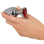 Butt plug Metal cu forma de Inima---- Butt plug Metal cu forma de Inima