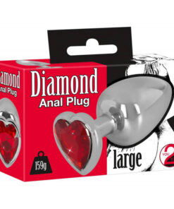 Butt plug Metal cu forma de Inima