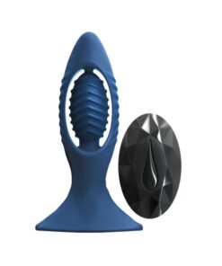 Butt plug cu vibratii Silicon Renegade-V2-Blue