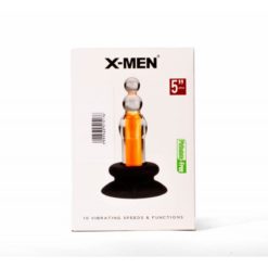 Buttplug cu vibratii 10 viteze X-MEN Beaded Plug