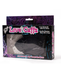 Catuse cu Puf Negre Love Cuffs Plush