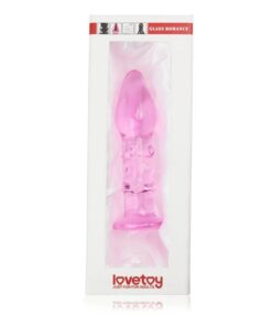 Dop anal din sticla Roz Glass