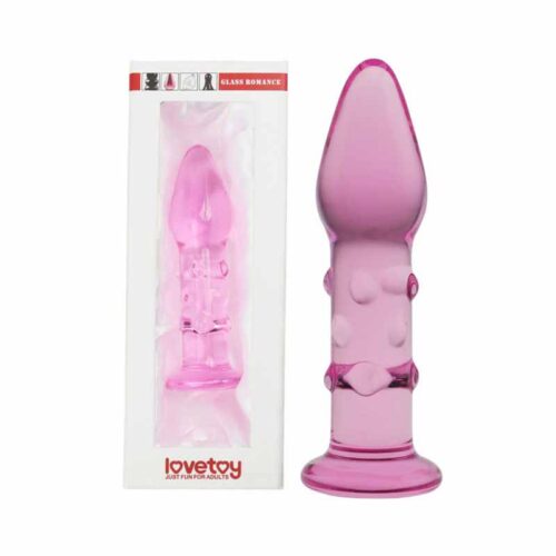 Dop anal din sticla Roz Glass Romance Dop anal din sticla Roz Glass Romance