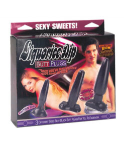 Set Butt plug cu Ventuza Sexy Sweet Black