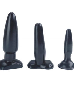 Set Butt plug cu Ventuza Sexy Sweet Black