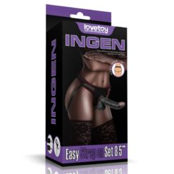 Strapon set Black 8.5 inch