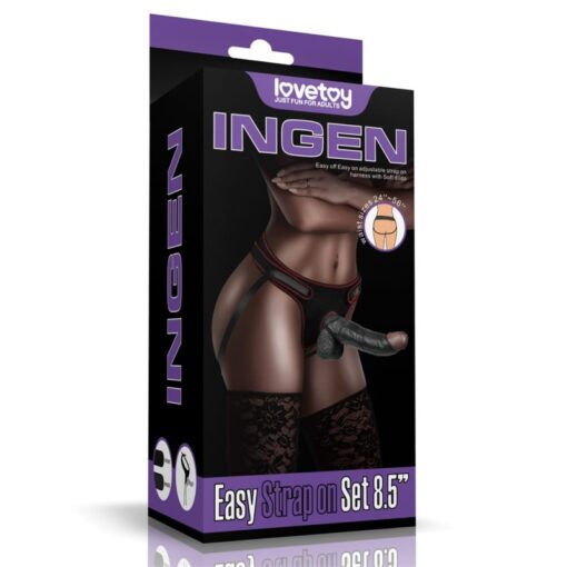 Strapon set Black 8.5 inch