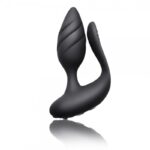 Vibrator Anal si Vaginal pentru cupluri Cocktail - Black