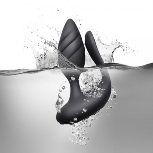 Vibrator Anal si Vaginal pentru cupluri Black