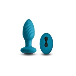 Butt Plug cu vibratii si Rotatii INYA Alpin Teal