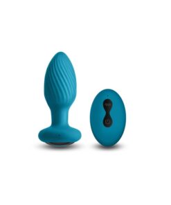 Butt Plug cu vibratii si Rotatii INYA Alpin Teal