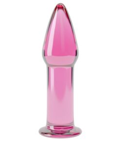 Butt plug sticla Roz Glass Romance