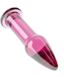 Butt plug sticla Roz Glass Romance